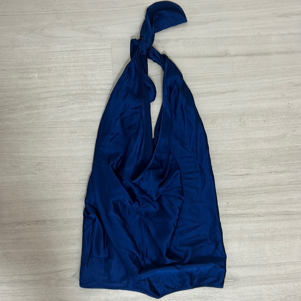 Ramy Brook
Harriet Convertible Stretch-Silk Top navy xs